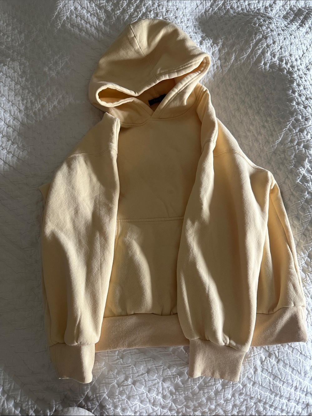 Soft Pale Yellow Hoodie